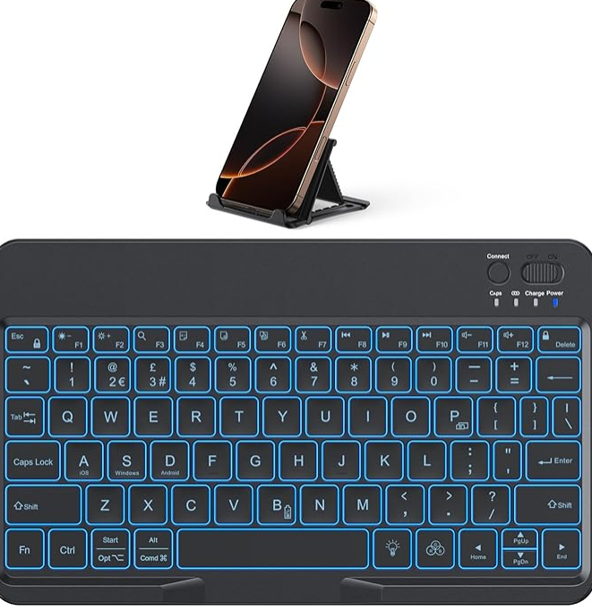 omoton A backlit keyboard